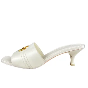 Sandalias White Logo